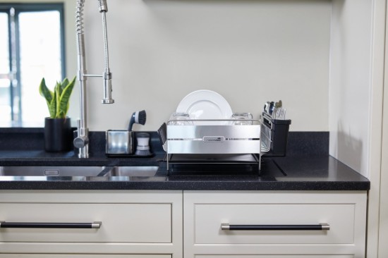 Kitchen Craft - 44,5 x 32 x 19,5 cm -es edényszárító, rozsdamentes acél, “MasterClass”