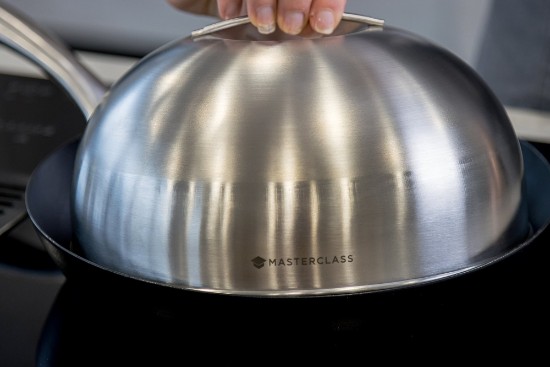 Kitchen Craft serpenyő fedő 22.5 cm, rozsdamentes acél