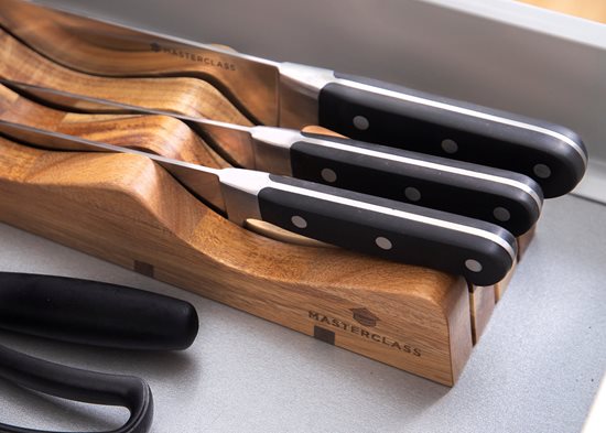 Tartó kések tárolására, 35 x 10 x 5,5 cm, MasterClass - Kitchen Craft