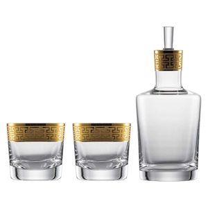 Schott Zwiesel "Gold Classic" whiskey 2 darabos dekanter és pohárkészlet