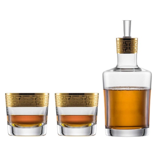 Schott Zwiesel "Gold Classic" whiskey 2 darabos dekanter és pohárkészlet