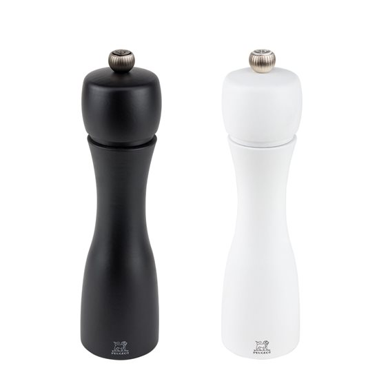 Peugeot 2 darabos őrlőkészlet só és bors 20 cm, "Tahiti Duo", Black&White 