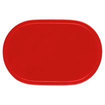 "Fun" ovális asztali szőnyeg, 45,5 x 29 cm, vinil, piros - Saleen