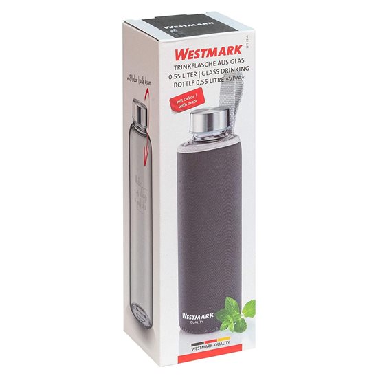 Westmark - 550 ml-es "Viva" kulacs szürke huzattal