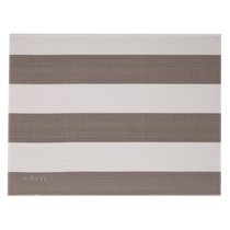 "Stripes" asztali szőnyeg, 42 x 32 cm, vinil, bézs/fehér - Saleen