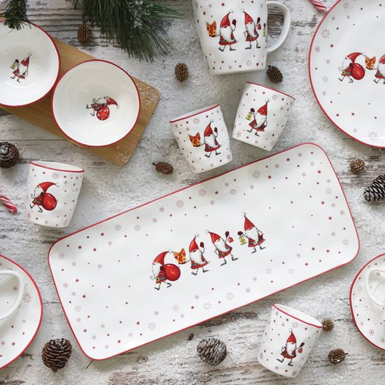 Nuova R2S "Christmas Gnomes" 4 darabos porcelán csésze készlet 120 ml