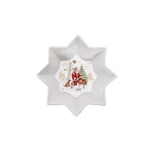Nuova R2S - 20 cm-es porcelán tál - "KARÁCSONYI EMLÉKEK" motivummal