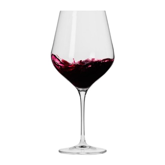 6 darabos Burgundy borospohár készlet, kristályüvegből, 900ml, "Splendour" - Krosno