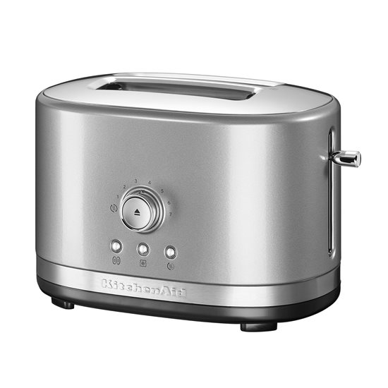 KitchenAid - Contour Silver - 1200 W-os; kézi szabályozású 2 szeletes kenyérpirító