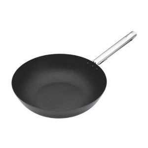 Kitchen Craft wok serpenyő, szénacél, 30 cm, “MasterClass”