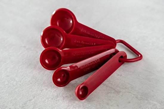 5 db-os mérőkanál készlet, "Empire Red" színű - KitchenAid márka