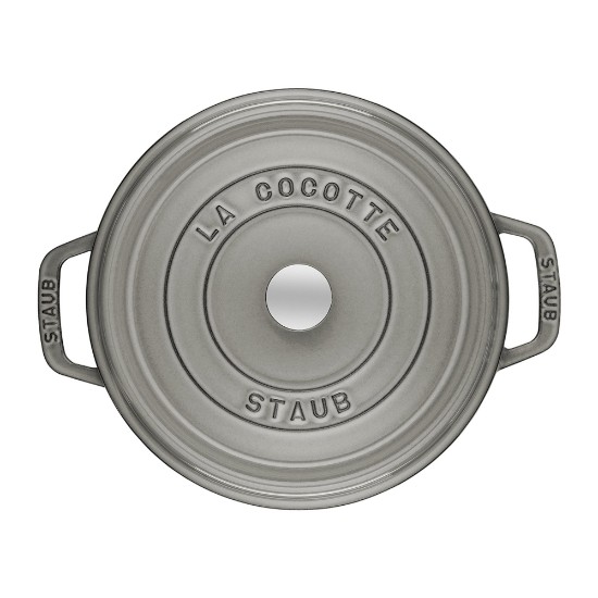 Staub - 28 cm / 6.75 literes Graphite Grey - Cocotte öntöttvas fazék