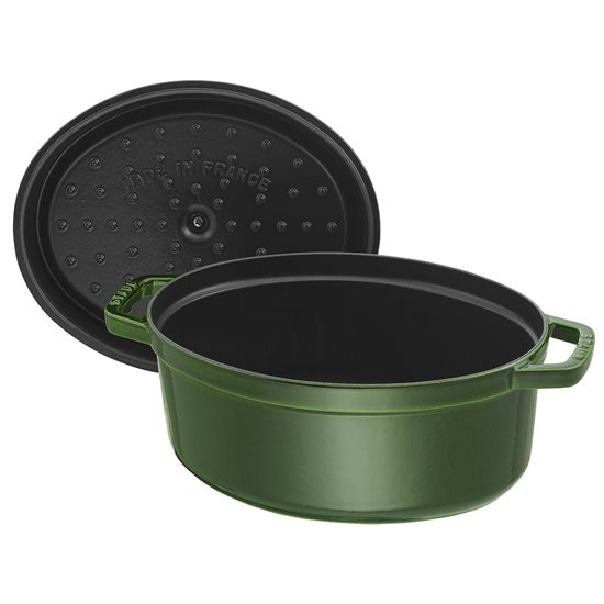 Staub - 33 cm / 6.7 litres Basil - Ovális Cocotte öntöttvas fazék