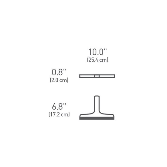 simplehuman - Zuhanykabin lehúzó, 25 cm, rozsdamentes acél