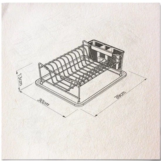 Tekno Tel - 39 x 30 x 13 cm -es  lila edény szárító