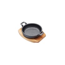 Kitchen Craft mini lábas fa alátéttel  12 cm