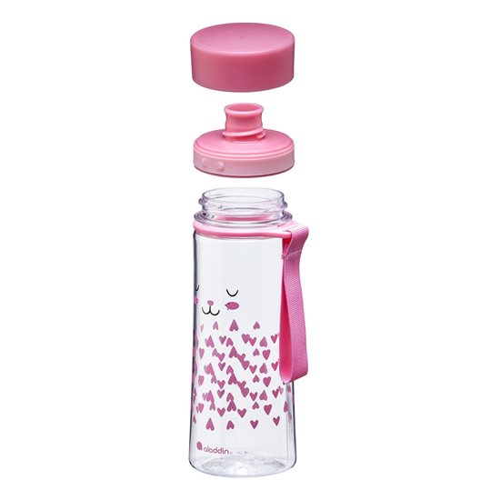 Műanyag palack 350 ml Aveo, nyúl modell, Rózsaszín - Aladdin