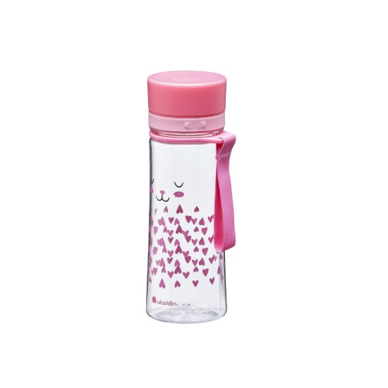 Műanyag palack 350 ml Aveo, nyúl modell, Rózsaszín - Aladdin