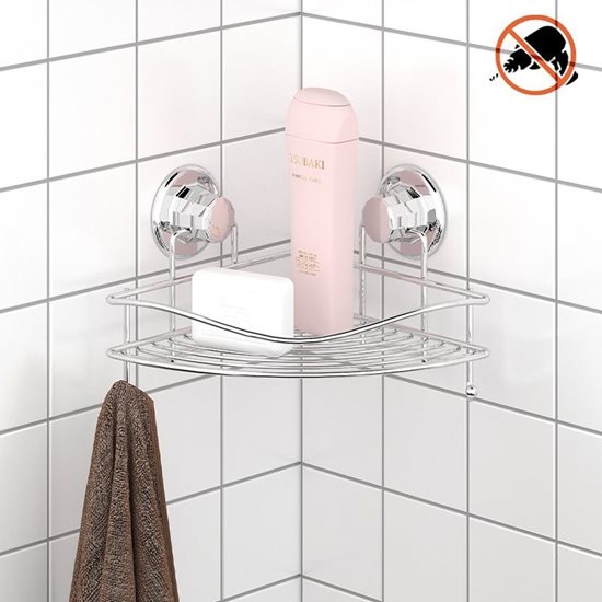 Fürdőszoba polc tapadókorongokkal, 21 x 21 x 15 cm - Tekno-tel
