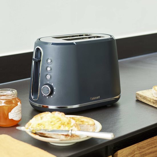 Cuisinart - 900 W-os 2 rekeszes szénszürke kenyérpirító