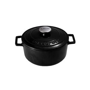 LAVA öntvény lábas  Fekete, 22 cm