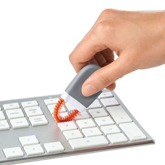 3 részes tisztítókészlet billentyűzethez és laptop képernyőjéhez, nylonhoz és mikroszálas - OXO