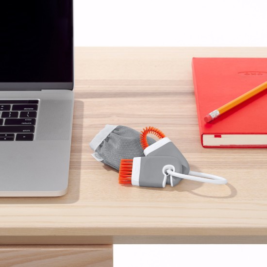 3 részes tisztítókészlet billentyűzethez és laptop képernyőjéhez, nylonhoz és mikroszálas - OXO