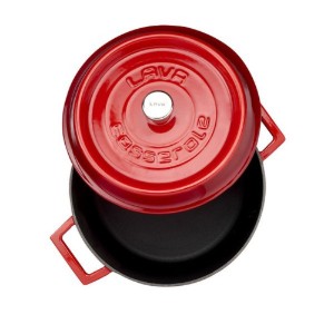 LAVA öntvény lábas, 24cm/4,5L "Trendy", Piros