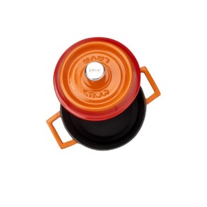 LAVA öntvény lábas, 16cm/1,33L, "Trendy", narancssárga
