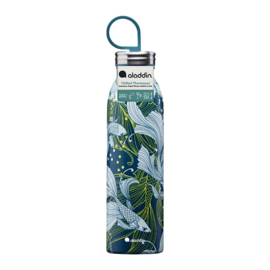 "X Naito Chilled Thermavac" rozsdamentes acél flakon 550 ml, Goldfish Green - Aladdin