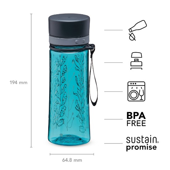 Műanyag palack 350 ml Aveo, Aqua Blue - Aladdin