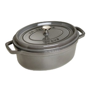 Staub ~ 31 cm / 5,5 literes, Graphite Grey ovális Cocotte edény