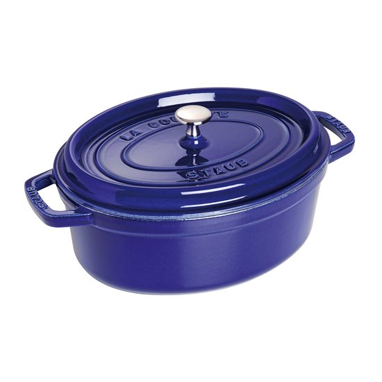 Staub ~ 31 cm / 5,5 literes, Dark Blue ovális Cocotte edény