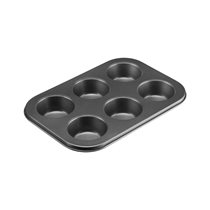 Sütőforma 6 muffinhoz, 26,5 x 18,5 cm, acél - Westmark