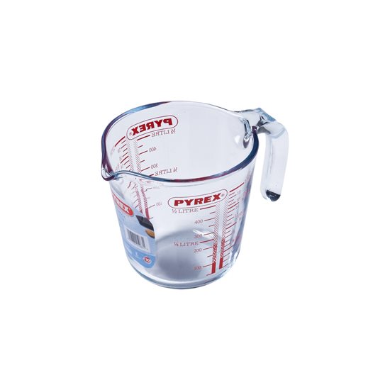 Pyrex - 500 ml - es  "Classic" mércézett pohár hőálló üvegből