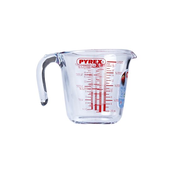 Pyrex - 500 ml - es  "Classic" mércézett pohár hőálló üvegből