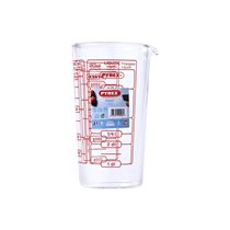 Pyrex - 500 ml - es mércézett magas bögre boroszilikát üvegből
