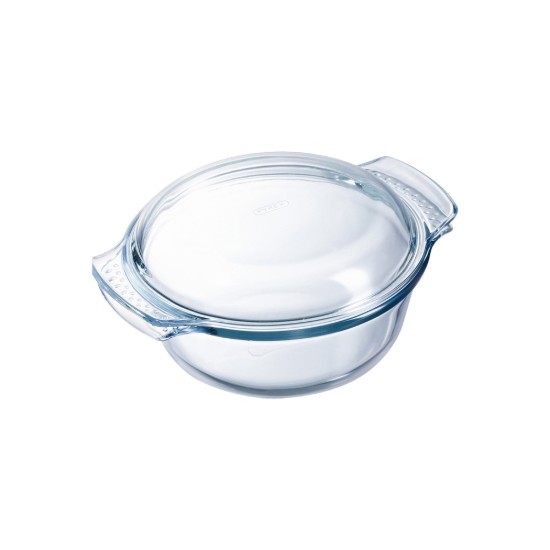 Kerek tál fedővel, hőálló üvegből, 2,5 l + 1 l - PYREX