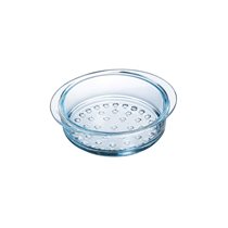 Pyrex - 20 cm / 2 L - es  hőálló üveg - gőzszita