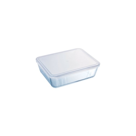 "Cook & Freeze" téglalap alakú ételtartó, hőálló üvegből, műanyag fedéllel, 800 ml – Pyrex