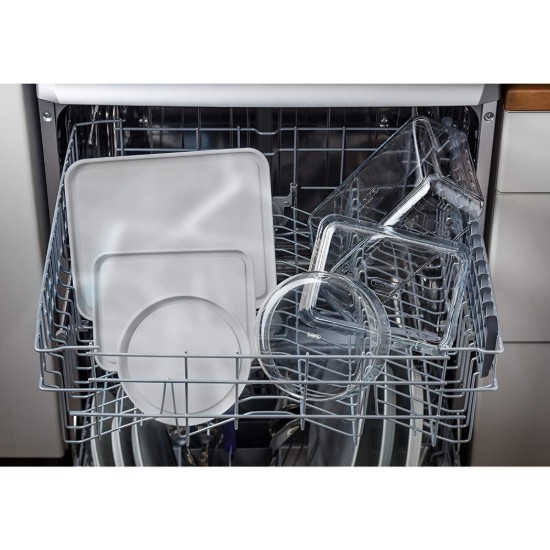 "Cook & Freeze" téglalap alakú ételtartó, hőálló üvegből, műanyag fedéllel, 1,5 L - Pyrex