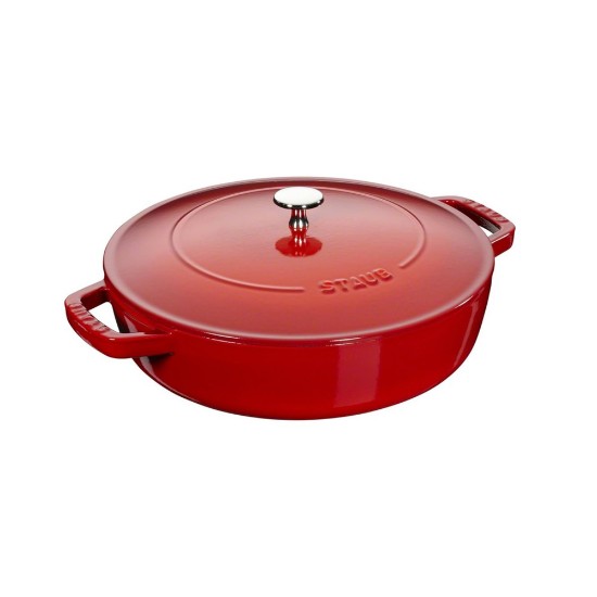 Staub chistera lábas, 28 cm, Piros