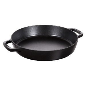 Staub serpenyő, öntöttvas, 34 cm, fekete