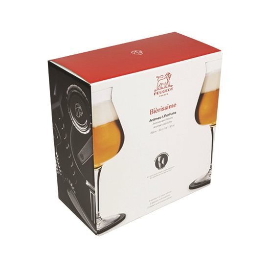 "Bierissime Aromas & Flavours" szett 2 db söröspohár, 330 ml - Peugeot