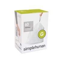 simplehuman szemeteszsák kód G, 30 L/ 60 darab műanyag