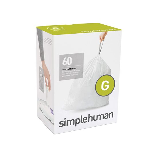 Simplehuman - G kódú ~ 30 literes / 60 db, műanyag szemeteszsákok