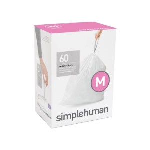 Szemeteszsákok, M kód, 45 L / 60 db, műanyag - simplehuman