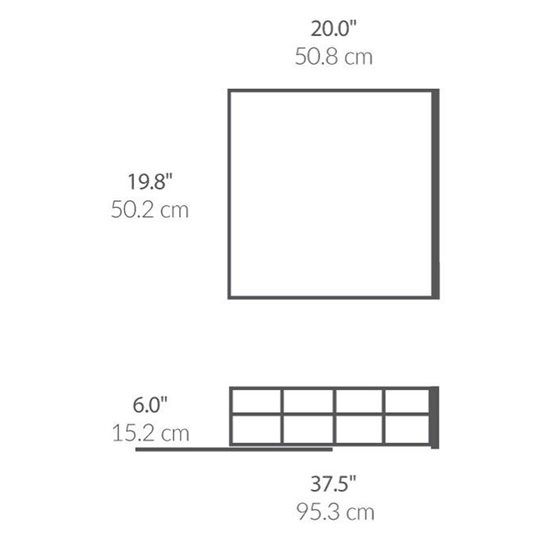 simplehuman - Sínszervező, szekrényhez, 50,8 x 50,2  cm