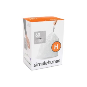 Szemeteszsákok H kód, 30-35 L / 60 db, műanyag - "simplehuman" márka