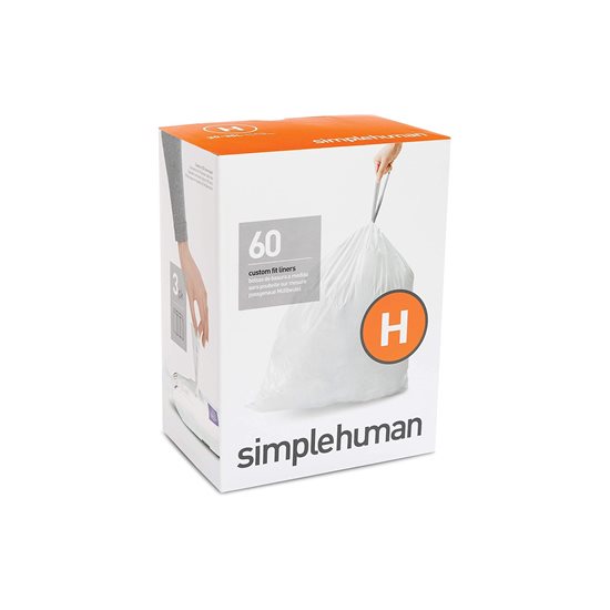 Simplehuman - H kódú 60 db ~ 30-35 L-es ~ műanyag szemeteszsákok